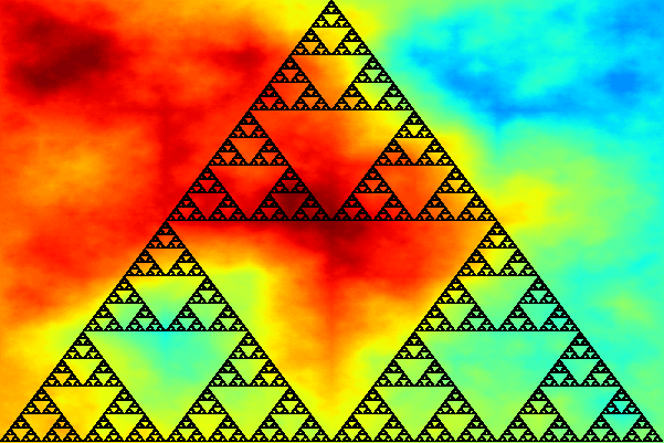C++ Bitmap Library Sierpinski Triangle Via Monte-Carlo Method - By Arash Partow